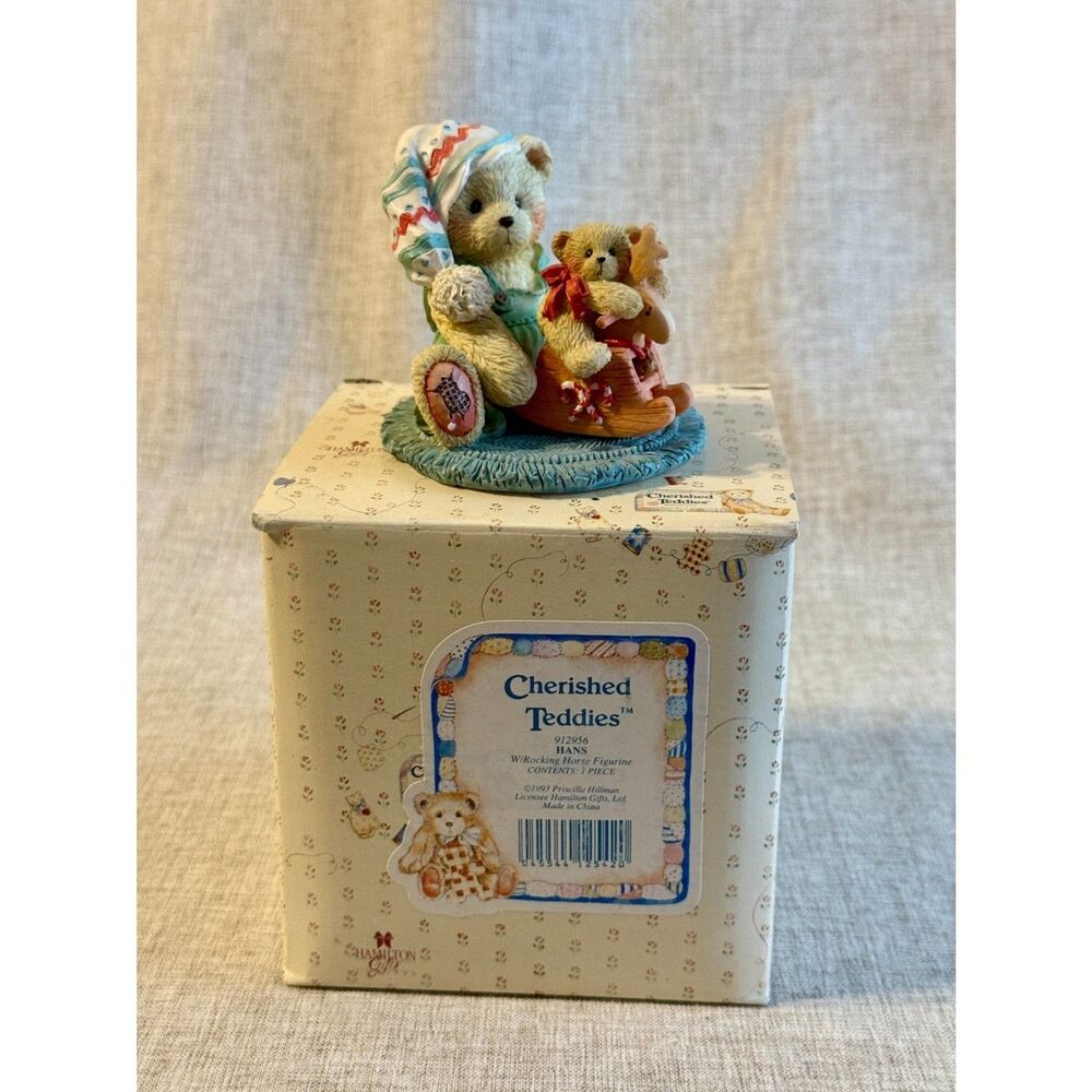 Cherished Teddies Hans "Friends in Toyland" 1993 Figurine, NEW IN BOX, VINTAGE